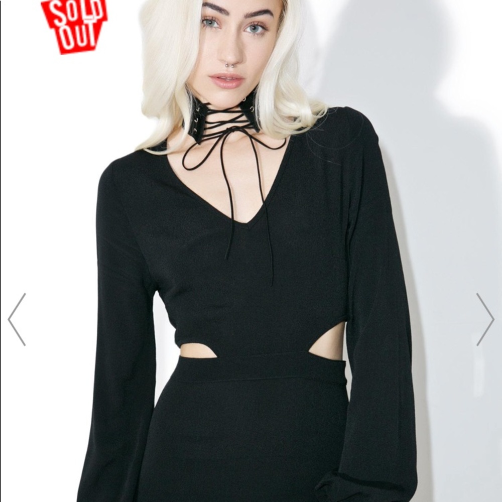 WILD FOX CUT OUT  LONG DRESS - Picture 6 of 7